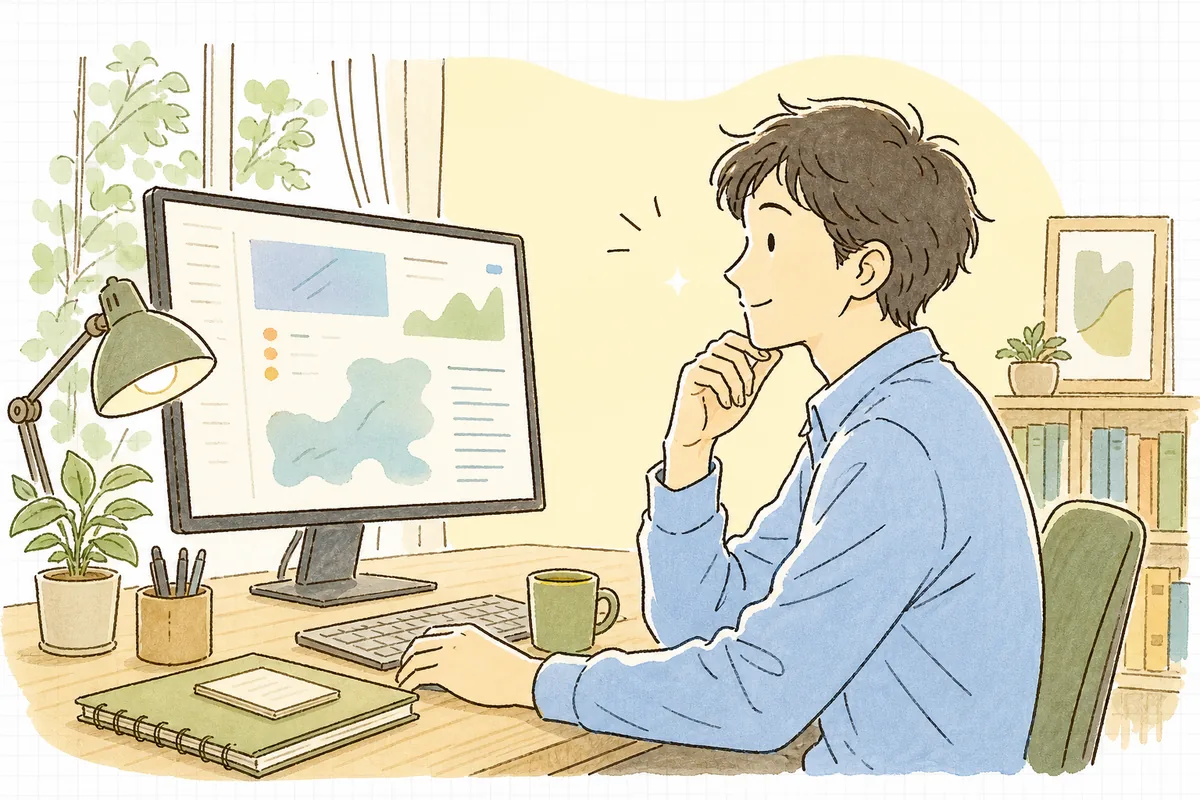業務システムに組み込んだAIから返ってきたJSONが、いつもはきれいなのにたまに崩れて処理が止まる——その「たまに」に一度手を止めて、受け取り方を見直そうとしている落ち着いた開発者